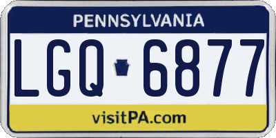 PA license plate LGQ6877