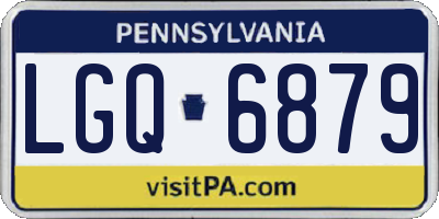 PA license plate LGQ6879