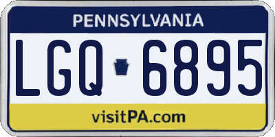 PA license plate LGQ6895