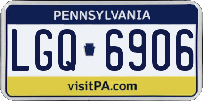 PA license plate LGQ6906