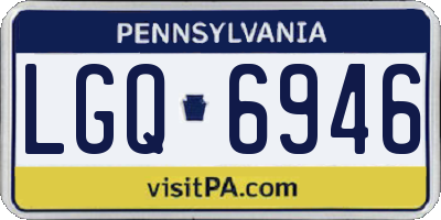 PA license plate LGQ6946