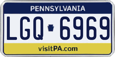 PA license plate LGQ6969