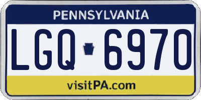 PA license plate LGQ6970