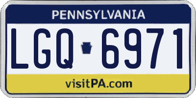 PA license plate LGQ6971