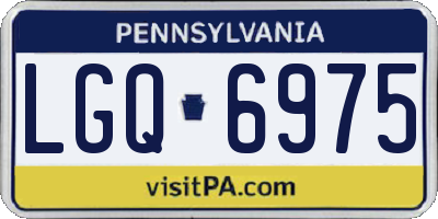 PA license plate LGQ6975