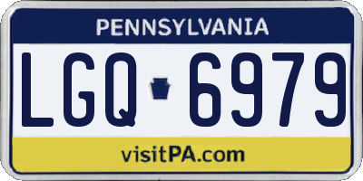 PA license plate LGQ6979