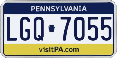 PA license plate LGQ7055