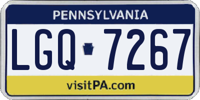 PA license plate LGQ7267