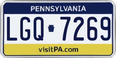 PA license plate LGQ7269