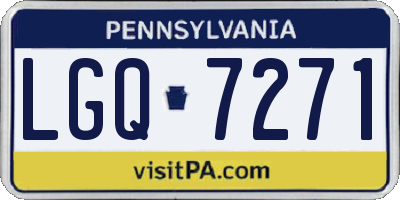 PA license plate LGQ7271