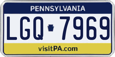 PA license plate LGQ7969