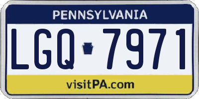 PA license plate LGQ7971