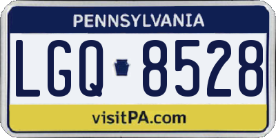 PA license plate LGQ8528