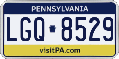 PA license plate LGQ8529