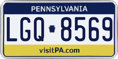 PA license plate LGQ8569