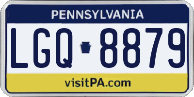 PA license plate LGQ8879