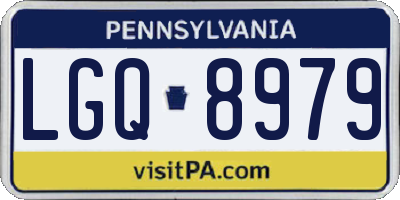 PA license plate LGQ8979