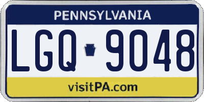PA license plate LGQ9048