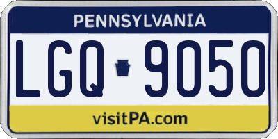 PA license plate LGQ9050