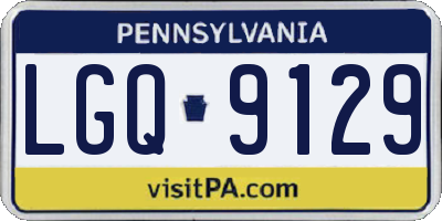 PA license plate LGQ9129