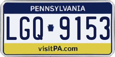 PA license plate LGQ9153