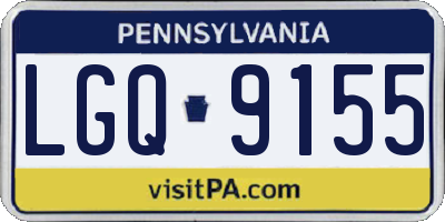 PA license plate LGQ9155