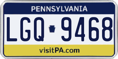 PA license plate LGQ9468
