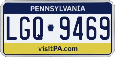 PA license plate LGQ9469