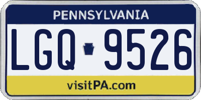 PA license plate LGQ9526