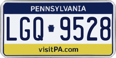 PA license plate LGQ9528