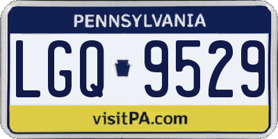 PA license plate LGQ9529
