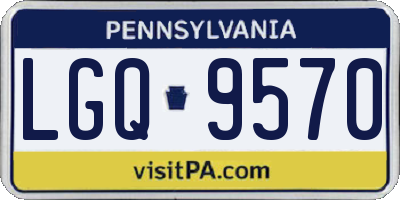 PA license plate LGQ9570