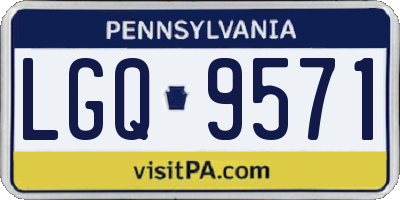 PA license plate LGQ9571