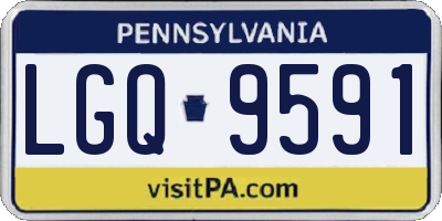 PA license plate LGQ9591