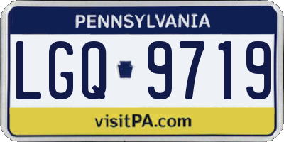 PA license plate LGQ9719