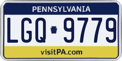 PA license plate LGQ9779