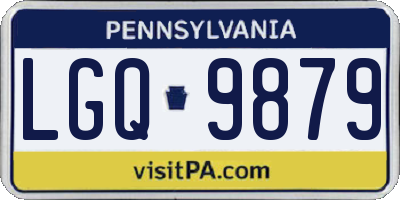 PA license plate LGQ9879