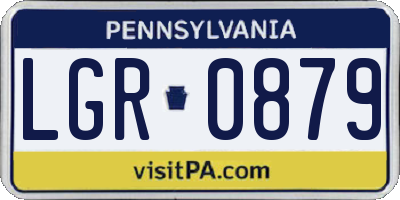 PA license plate LGR0879