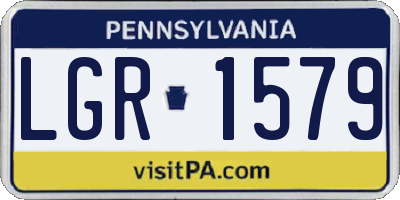 PA license plate LGR1579