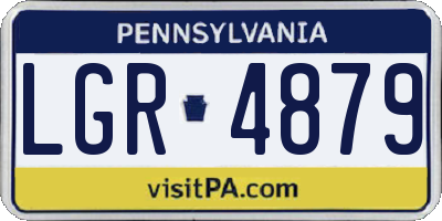 PA license plate LGR4879