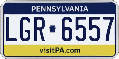 PA license plate LGR6557