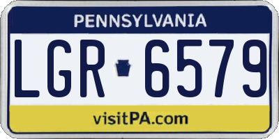PA license plate LGR6579