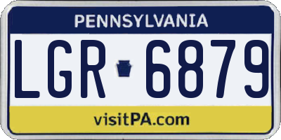 PA license plate LGR6879