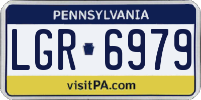 PA license plate LGR6979