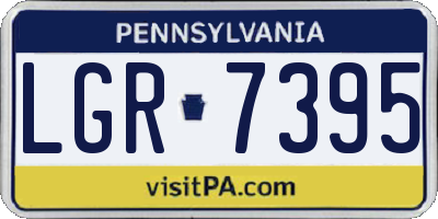 PA license plate LGR7395