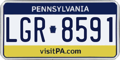 PA license plate LGR8591