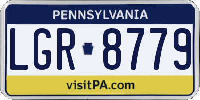PA license plate LGR8779