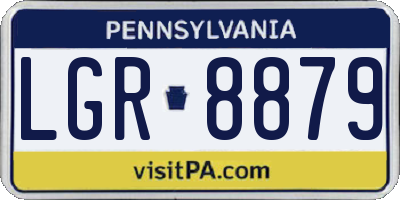 PA license plate LGR8879