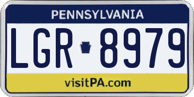 PA license plate LGR8979