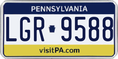 PA license plate LGR9588